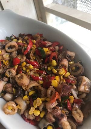 Foto resep Cumi Asin mix Jagung Manis