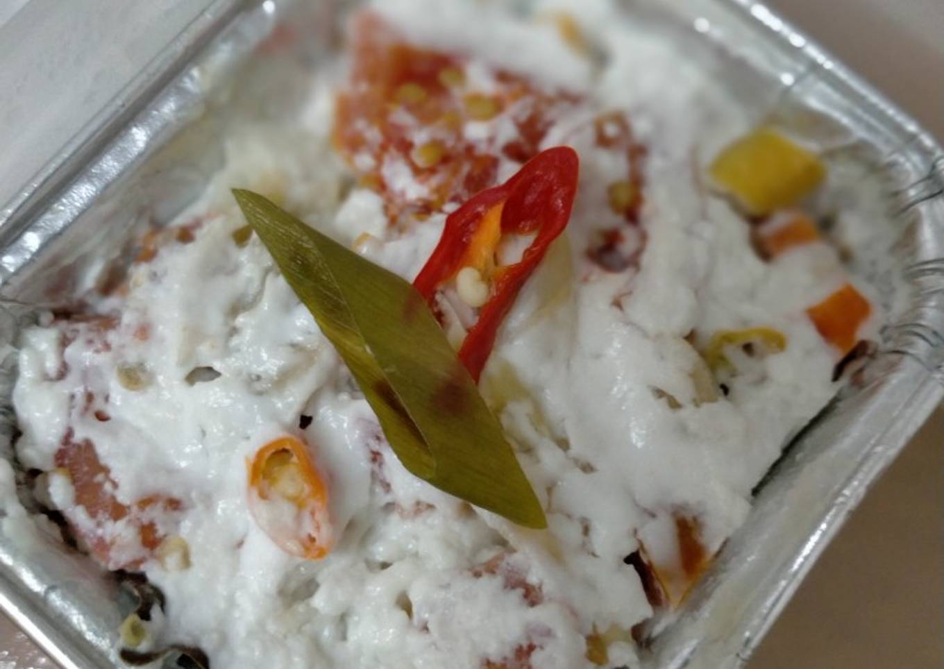 Botok telur asin ala akuu