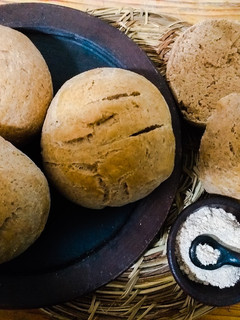 Una foto de Pan con Harina Tostada