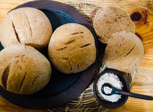 Una foto de Pan con Harina Tostada