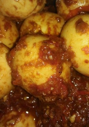 Foto resep Telur pedas manis