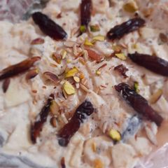 Fruit Cream with nuts A picture of Fruit Cream with nuts.