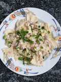 Nudeln mit Zucchini Mascarpone Sauce