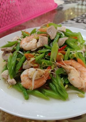 Foto resep Tumis buncis udang
