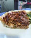 Tarta de pollo y puerro