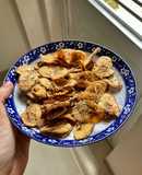 Eatclean: chuối xanh sấy nồi chiên không dầu tẩm mật ong