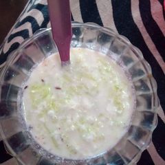 A picture of Cucumber raita.