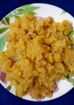 A picture of Moong Dal Halwa.