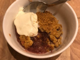 Rhubarb & Apple Crumble