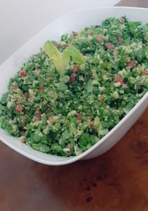 صورة لوصفة تبولة