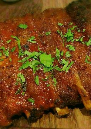 รูปของ ซี่โครงหมูอบน้ำผึ้งพริกไทยดำ