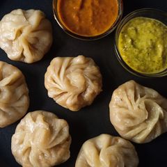 A picture of Chicken Momo Recipe without steamer without bamboo basket.