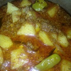 Qeema aloo A picture of Qeema aloo.