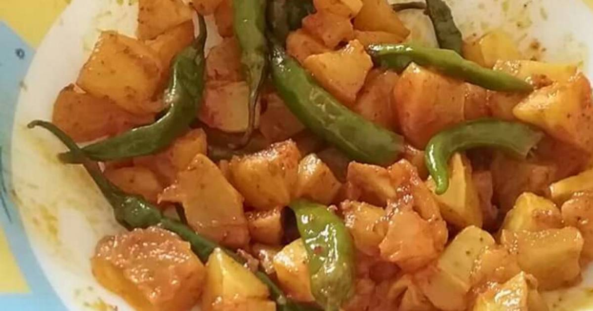 Kachcha aam and green chilli instant achar Recipe by Meena Parajuli ...