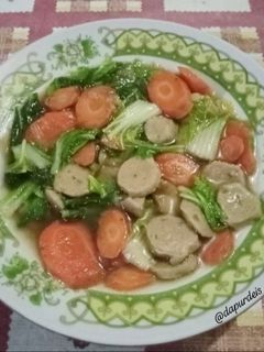 Foto resep Tumis Sawi Wortel Saus Tiram