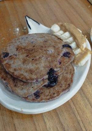 Una foto de Pancakes para un desayuno proteico y fácil