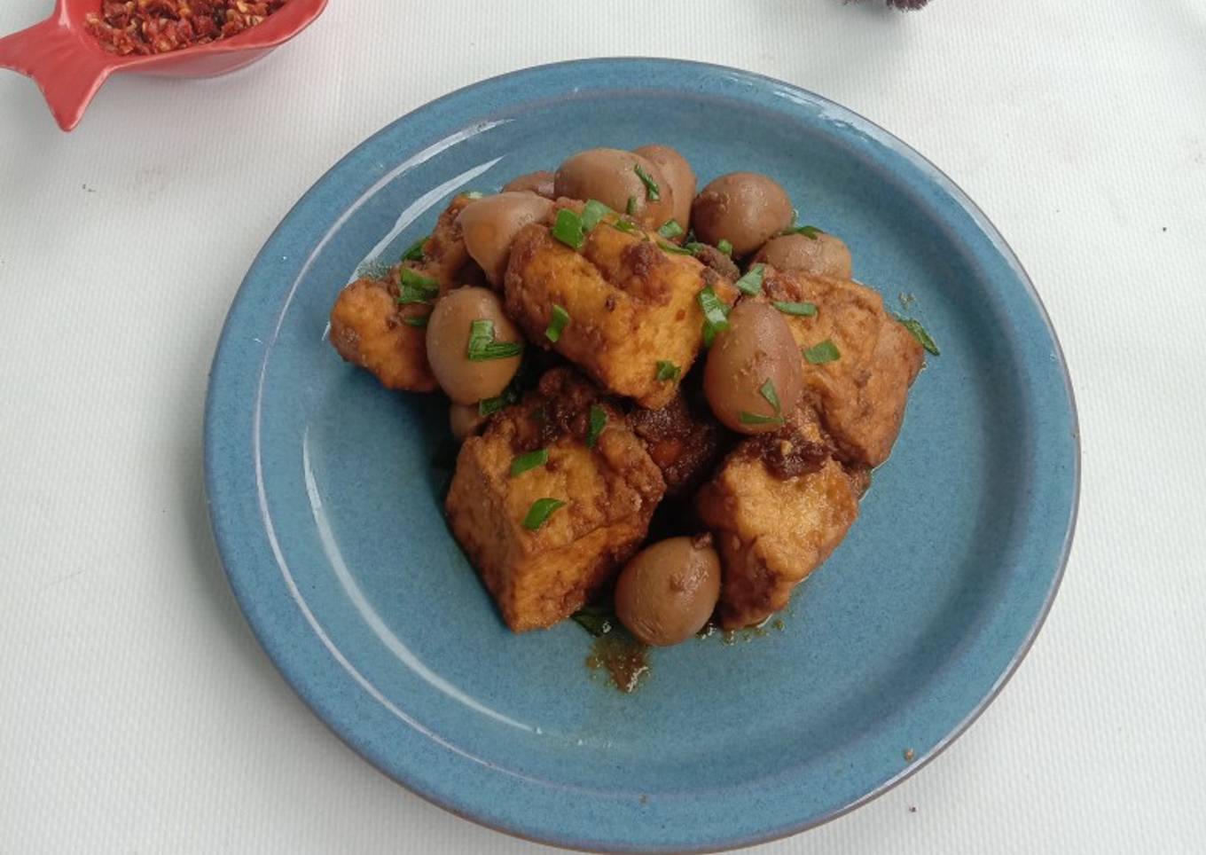 Tahu Puyuh Kecap Ebi Pedes