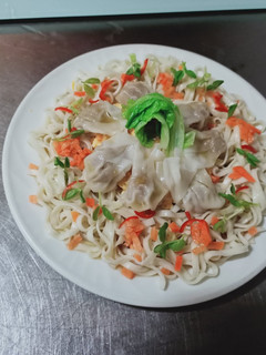 餛飩乾麵麵 的食譜成品照片