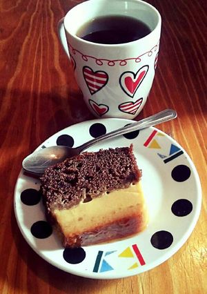 Una foto de Chocoflan o pastel imposible