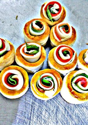 A picture of Caprese Vol au vent.