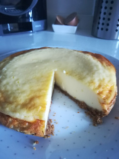 Una foto de Tarta de yogur griego