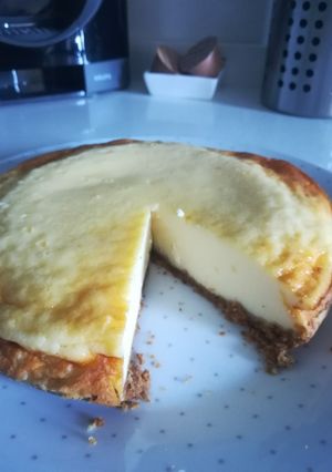 Una foto de Tarta de yogur griego