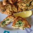 Buñuelos de arroz y espinaca