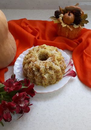 عکسی از دستور کدو حلوایی پلو