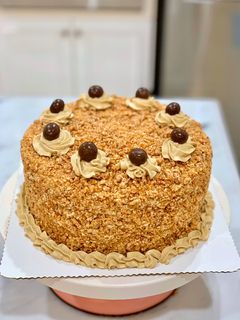 Foto resep Mocca Nougat Cake (Birthday Cake)