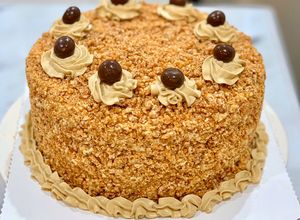 Foto resep Mocca Nougat Cake (Birthday Cake)