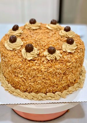 Foto resep Mocca Nougat Cake (Birthday Cake)