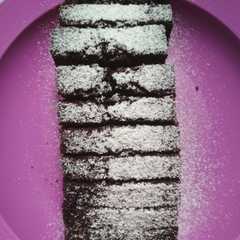 A picture of Brownies Coklat Tepung beras (No mixer, No oven).