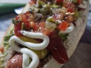 Una foto de sandwich de chucrut