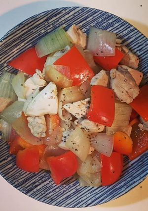 彩椒洋蔥雞 的食譜成品照片