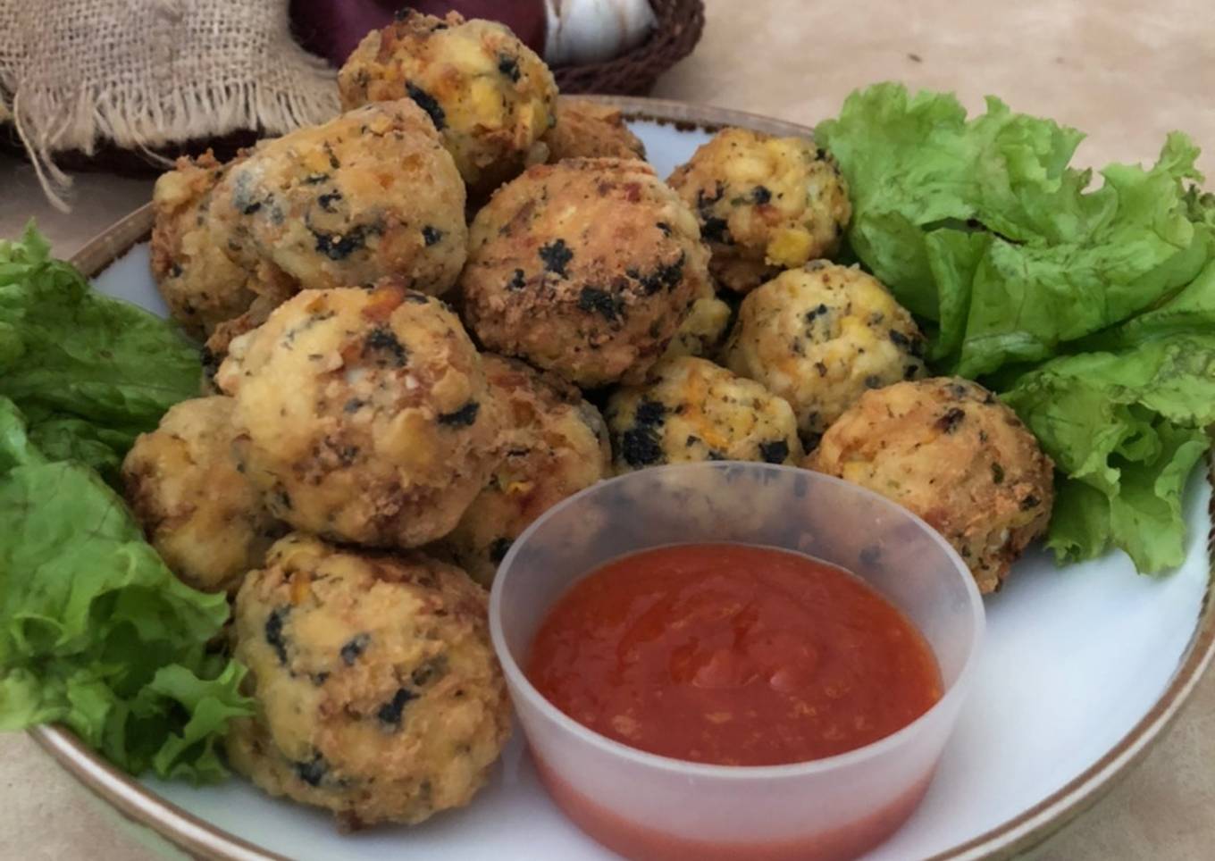 383. Nori Tofu Patties / Perkedel Tahu Nori
