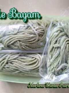 Foto resep Mie Bayam Sehat