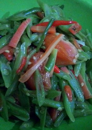 Foto resep Tumis buncis saos tiram pedes gurih