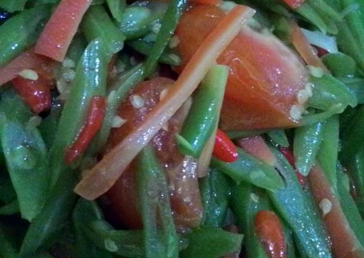 Resep Tumis buncis saos tiram pedes gurih, Anti Gagal