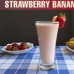 A picture of Strawberry Banana Milkshake.