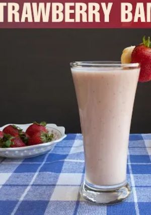 A picture of Strawberry Banana Milkshake.