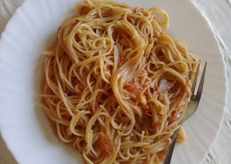 Fried spaghetti