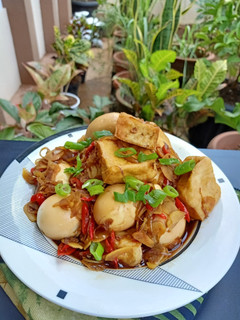 Foto resep Tahu Telur masak Kecap