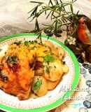 Chicken with potatoes in the oven