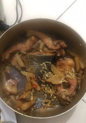 Hình của món Cá kho giềng sả.