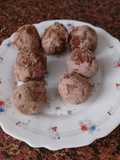 Trufas de chocolate, calabaza y pan