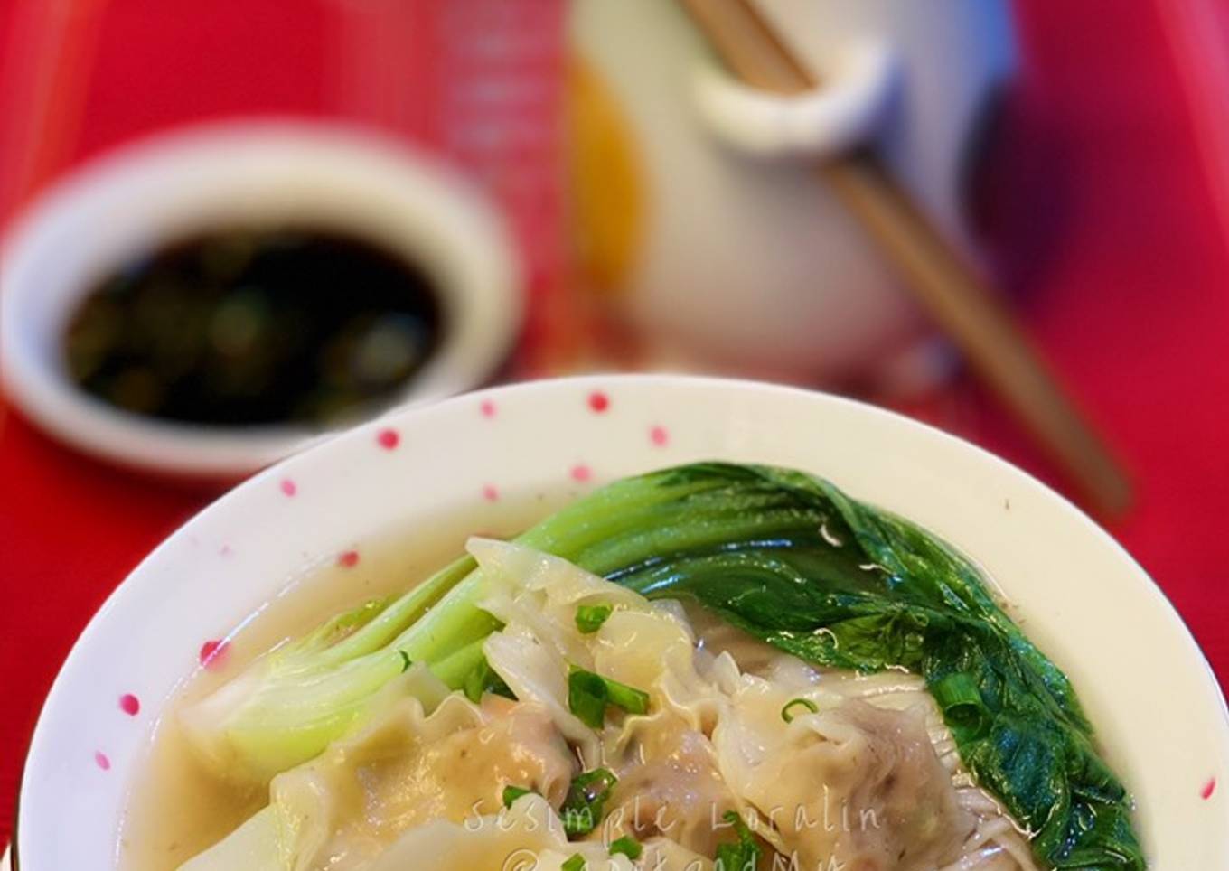 Sup Wantan :Menu Sihat Mottainai (Chinese Style)