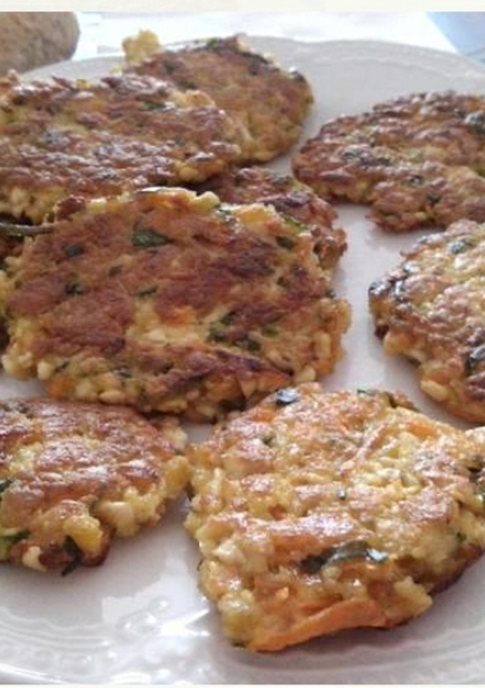 Una foto de Hamburguesas de Tofu y verduras. Para Diabéticos