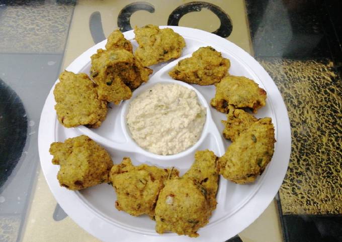 Step-by-Step Guide to Make Award-winning Whole Green Moong,Yellow Moong Daal and Spring Onion Pakoras