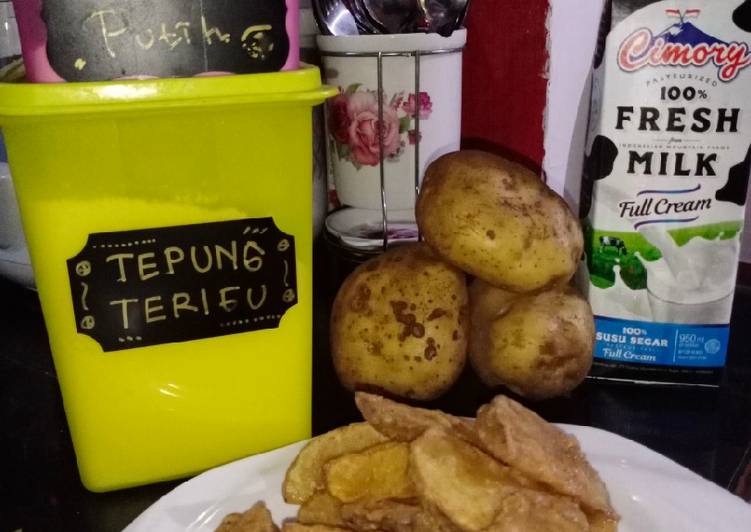 Cara Membuat Kentang Goreng / Potato Wedges yang Gurih