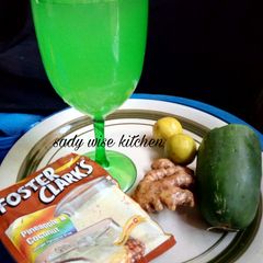 A picture of Cucumber Lemon & Ginger Juice.